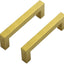 30 Tiradores cajón latón cepillado 3-3/4" cocina armarios