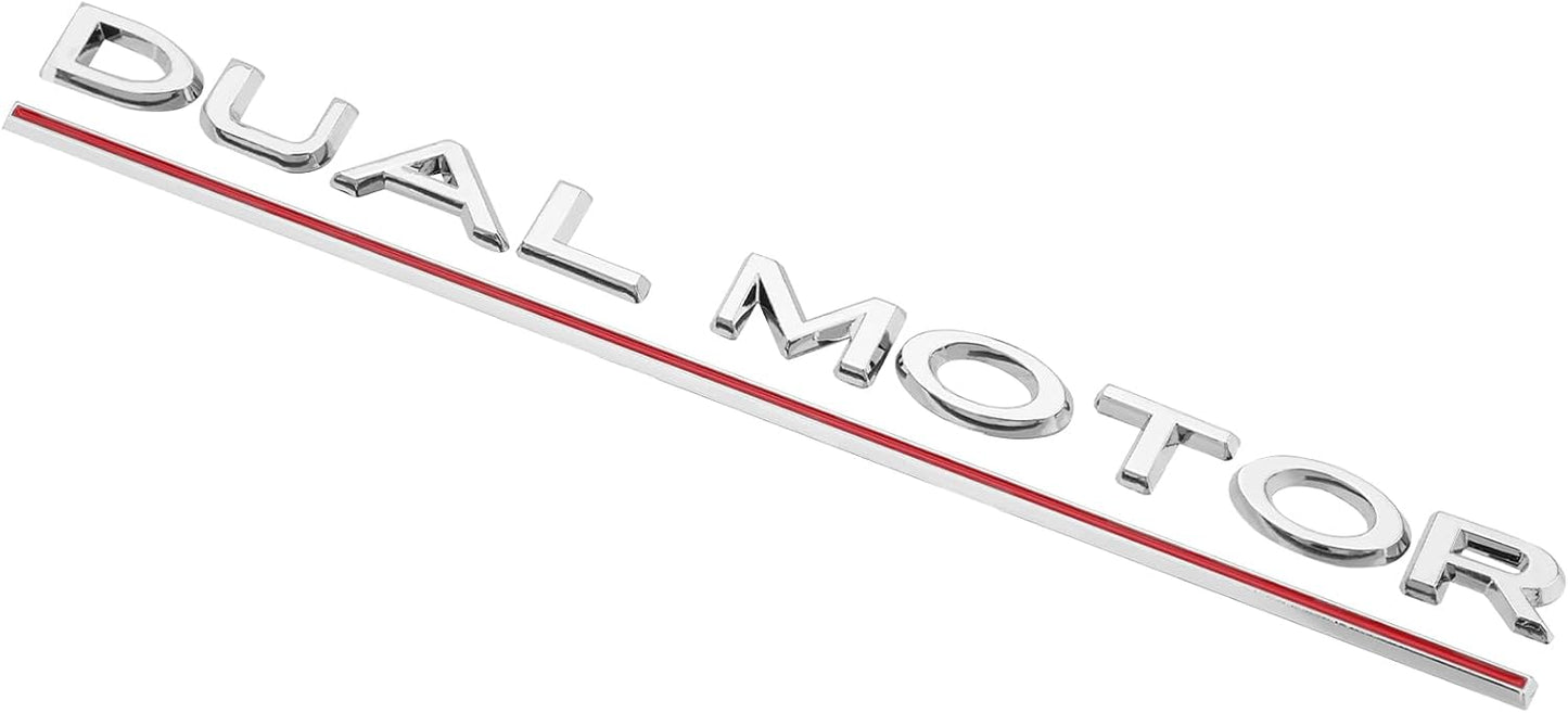 Adhesivo emblema motor dual Tesla Model 3/Y/S/X