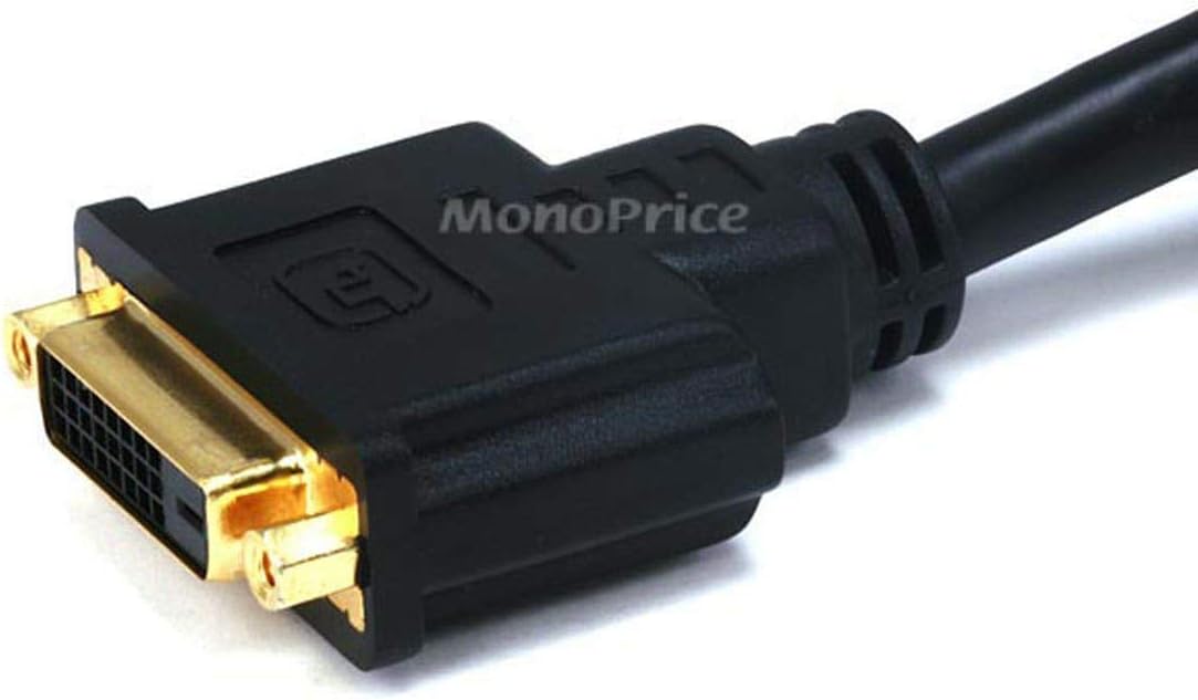Cable extensión DVI-D M/F 28AWG 6ft negro