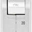 Disyuntor GFCI 1 polo 120VCA magnético térmico blanco
