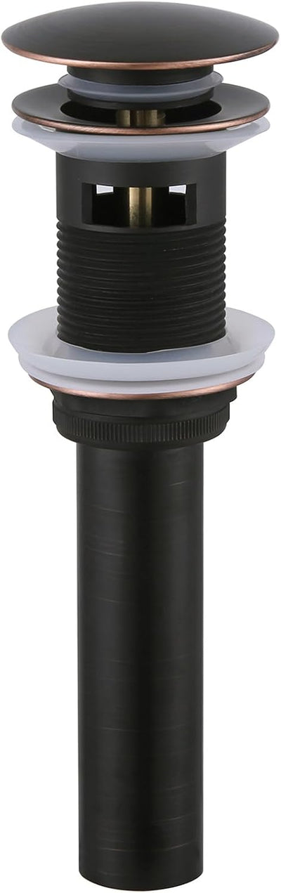Drenaje baño con rebosadero tapón bronce frotado