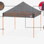 Toldo refugio instantáneo 10x10ft marco acero polvo blanco