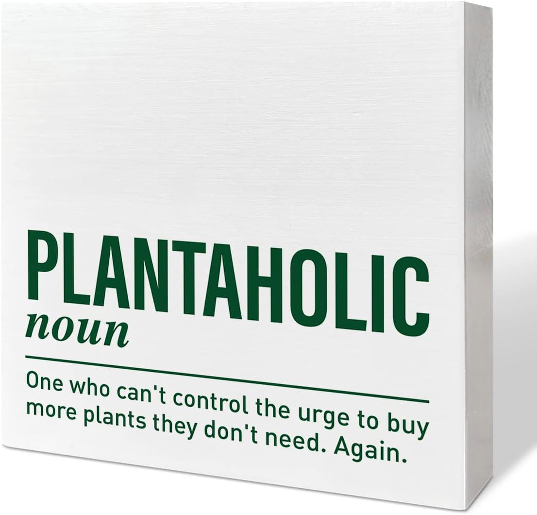 Decoración caja madera para amantes de plantas jardinero