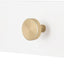 Perchero madera 4 ganchos aluminio 16" placa blanca