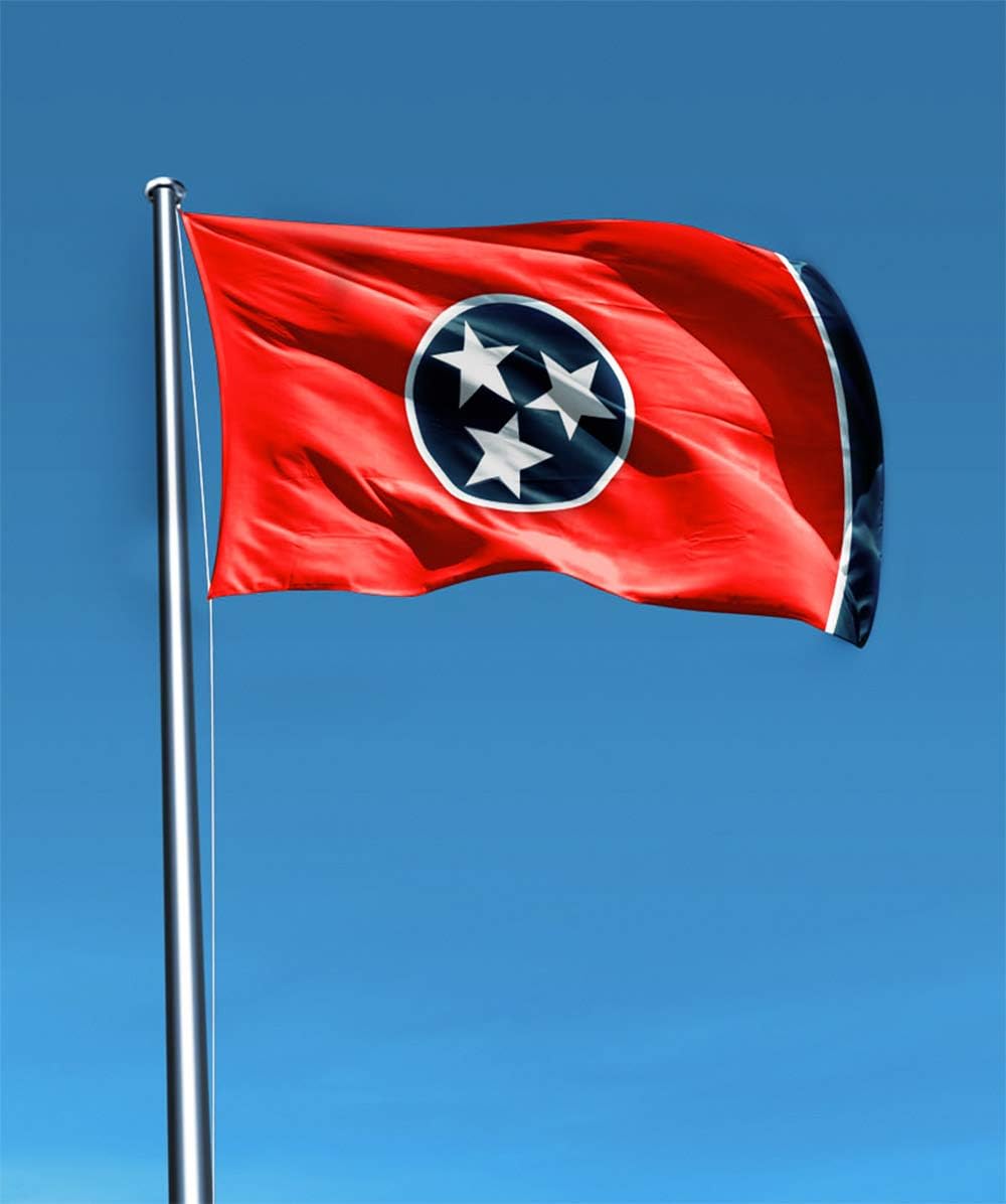 Bandera Tennessee 4x6ft estrella bordada nailon 210D