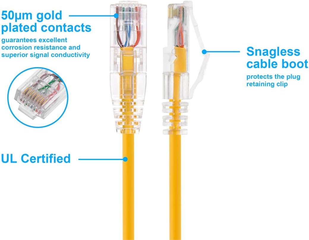 Cable Ethernet Cat6 5pies UTP 28AWG 550MHz cobre