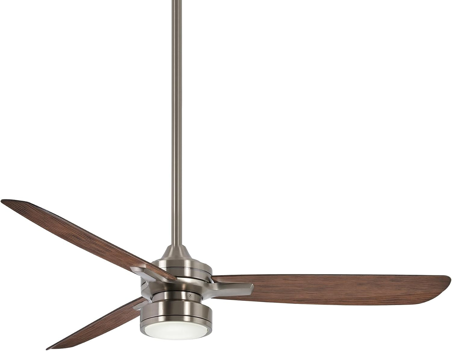 Ventilador techo 52pulg níquel cepillado aspas arce