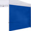 Toldo lateral 10x10ft para tienda campaña color azul