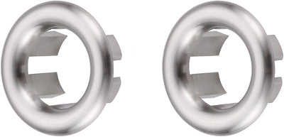 Anillo rebosadero níquel cepillado 2 pzas baño cocina