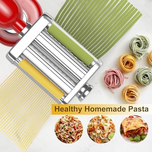 Accesorio pasta 3en1 para mezcladoras KitchenAid con cepillo