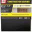 Tornillo madera construcción T25 Star Drive caja 5lb