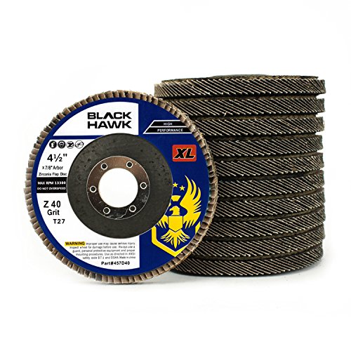Discos solapa circonita alta densidad 4.5x7/8 40 grano 10uds