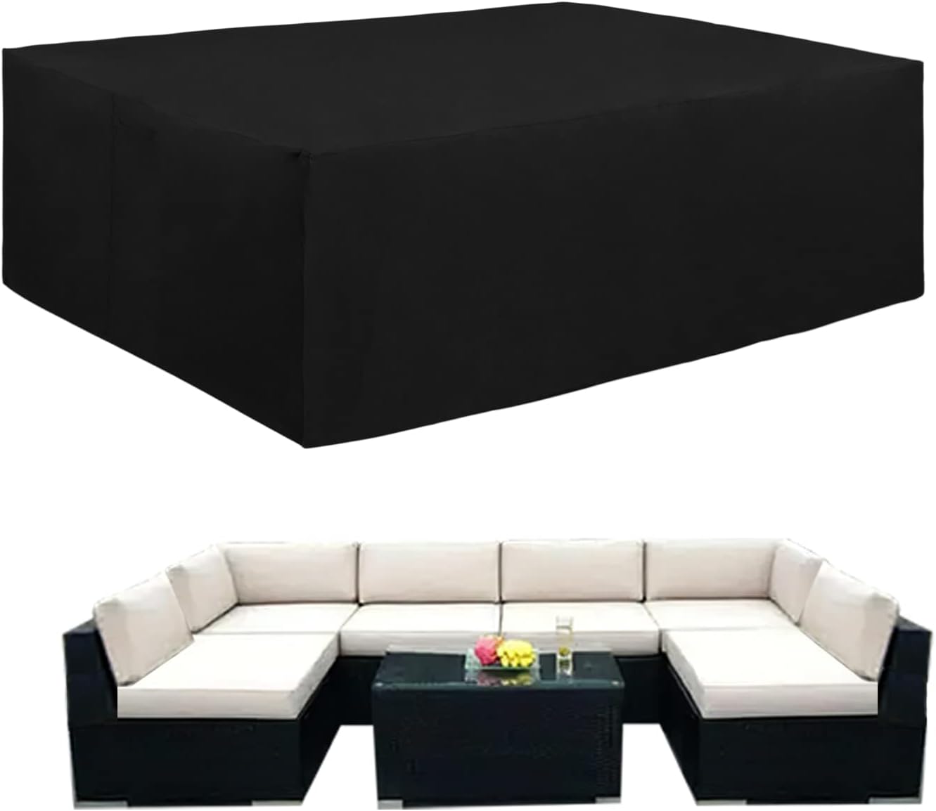 Funda 600D para muebles de patio impermeable 130x84x28