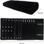 Estuche terciopelo organiz. enrollable para joyas negro