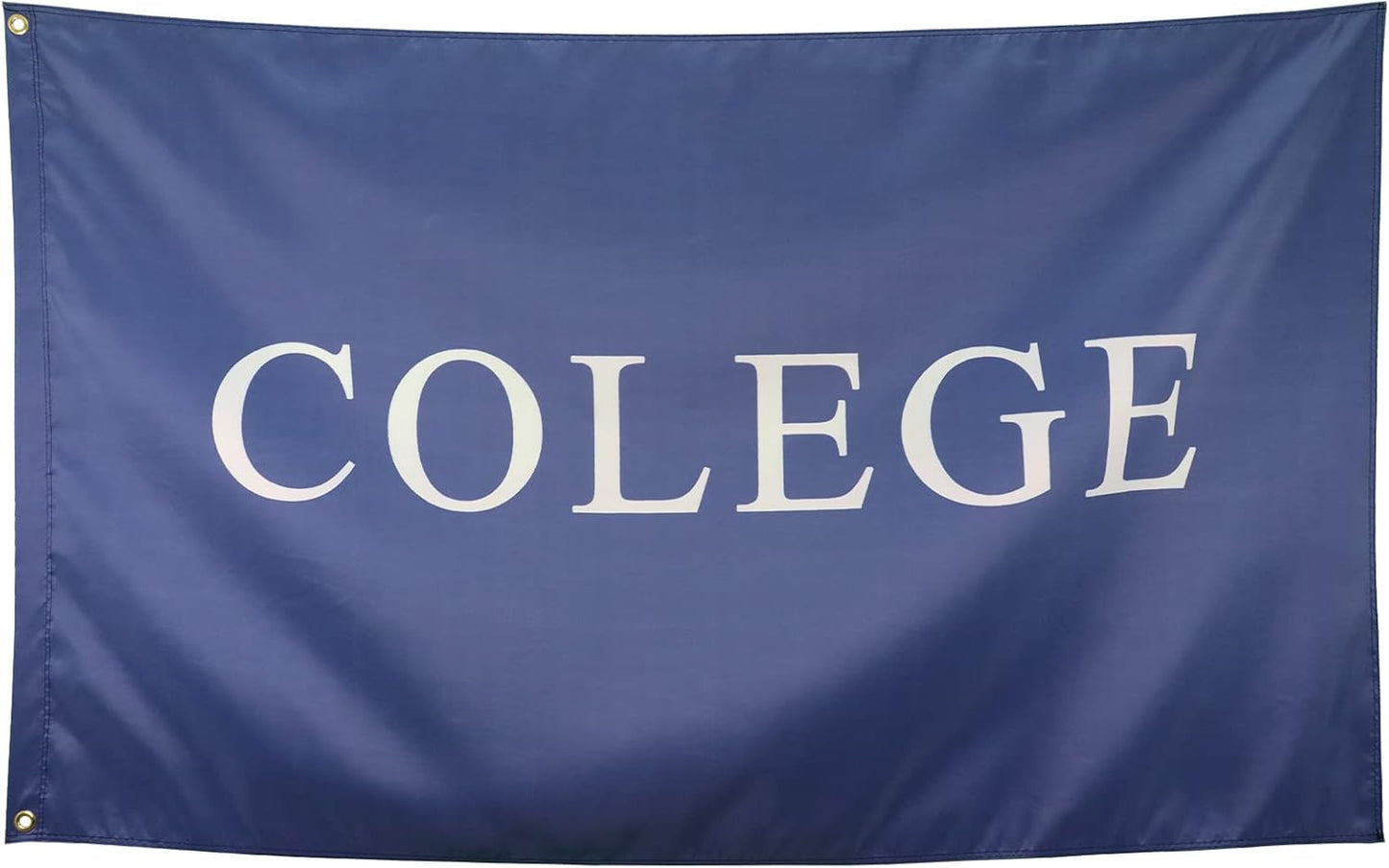 Bandera Colege 3x5ft para dormitorio universitario