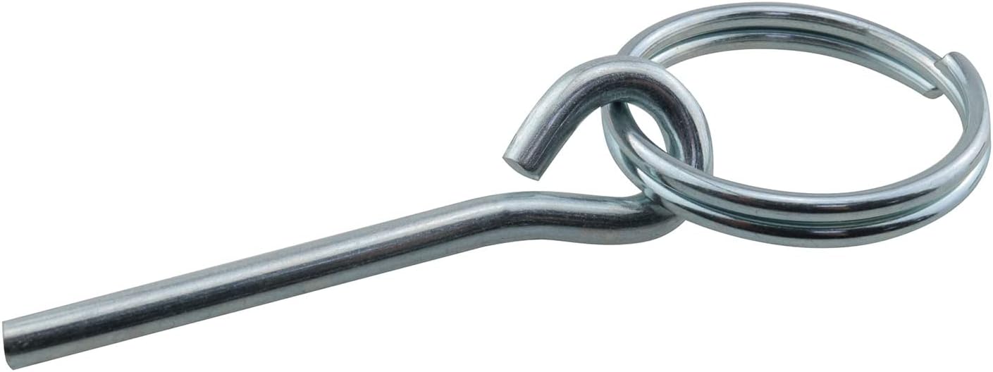 4 Anillos Acero Inox con 2 Pines para Acampar
