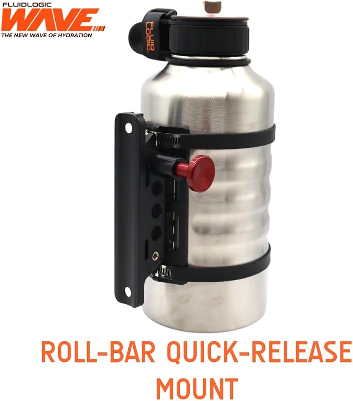Botella hidratación acero inox soporte UTV 64oz con llavero