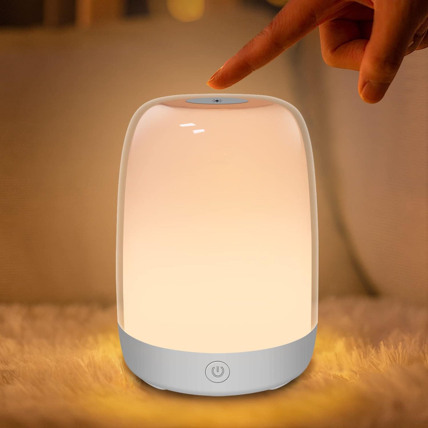 Luz guardería bebé cálida 5 luces cambian color recargable