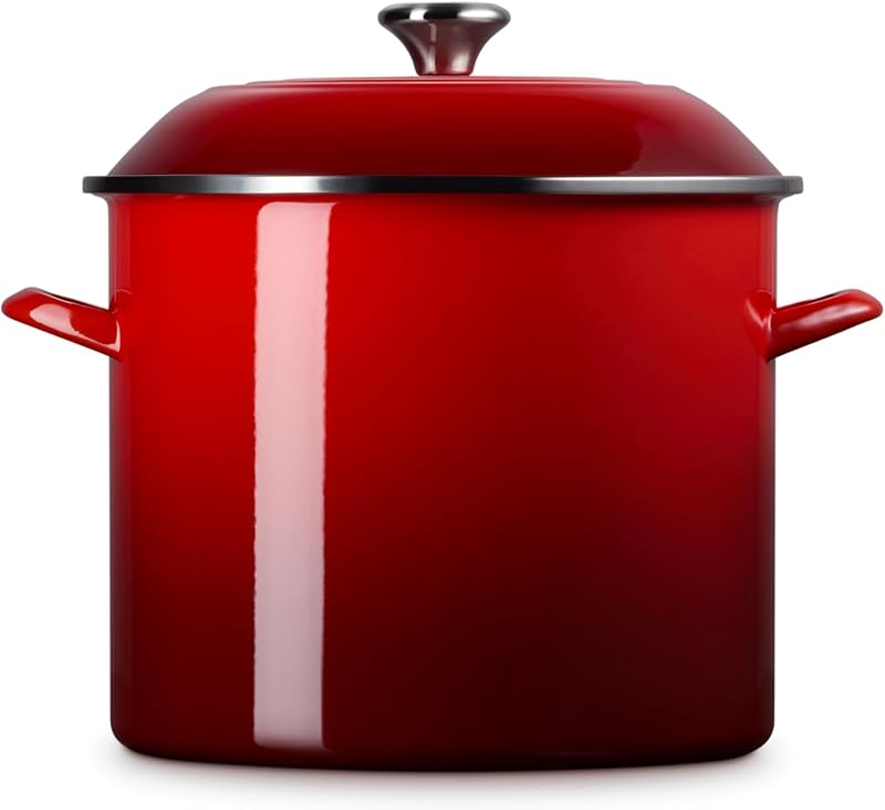 Olla esmaltada acero 16qt Cerise perilla inox