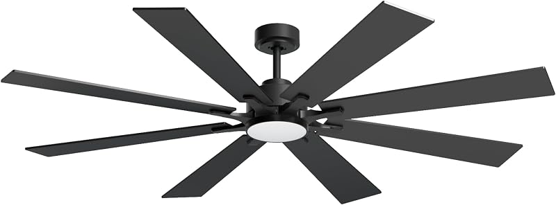 Ventilador techo 72pulg luz regulable control remoto
