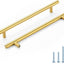 Manijas latón cepillado 7-1/2" tiradores acero inox 30 Uds