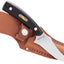 Cuchillo acero inox 7.1pulg hoja desolladora 3.3pulg mango negro