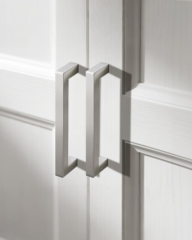 30 Manijas Níquel Cepillado 5.5" Acero Inox Tocador