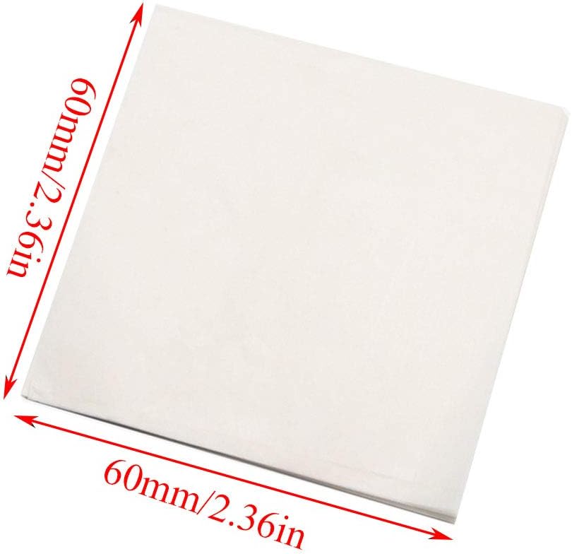 200 Hojas Papel Pesaje Doble Cara Brillante 2.362pulg