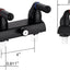 Grifo ducha autocaravana 4" doble palanca frío/calor negro