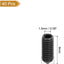 40 Pzas Tornillos Hex M3x8mm Acero Carbono Negro