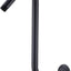 Brazo ducha forma S negro mate 12pulg acero inox