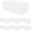 6 Pzas Manteles Rectangulares 30x72pulg Blanco