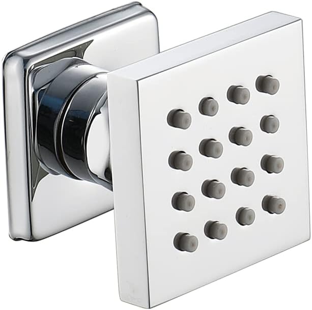 Chorro ducha cuadrado 2pulg 16 boquillas cromo pulido