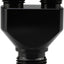 Adaptador Y aluminio -12 AN macho a 2 x -10 AN negro