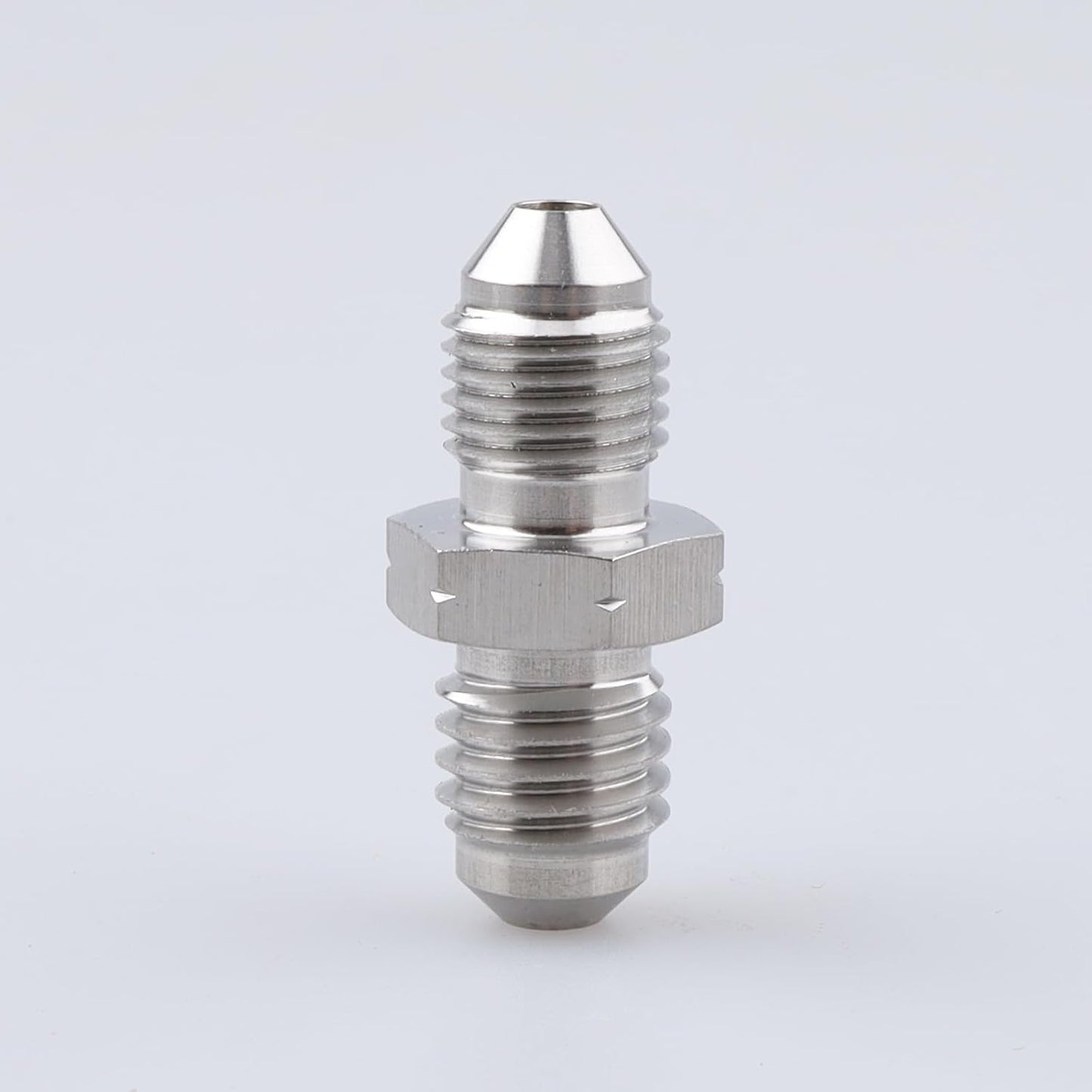 Adaptador manguera freno acero inox -3 an macho a M10x1.5