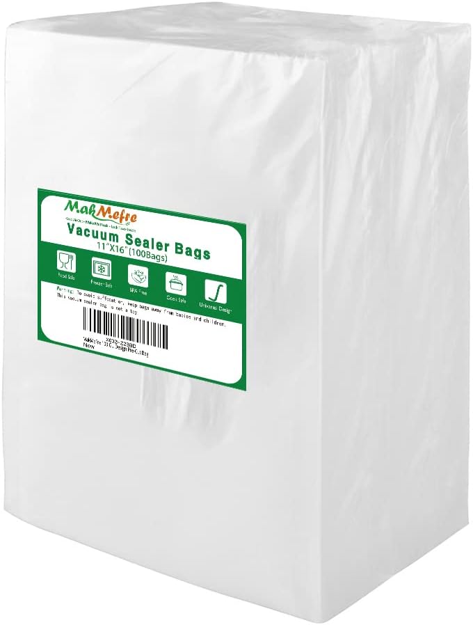 Bolsas selladoras al vacío 11x16" para congelador 100gal