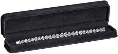 Caja regalo pulsera lujo gamuza terciopelo negro