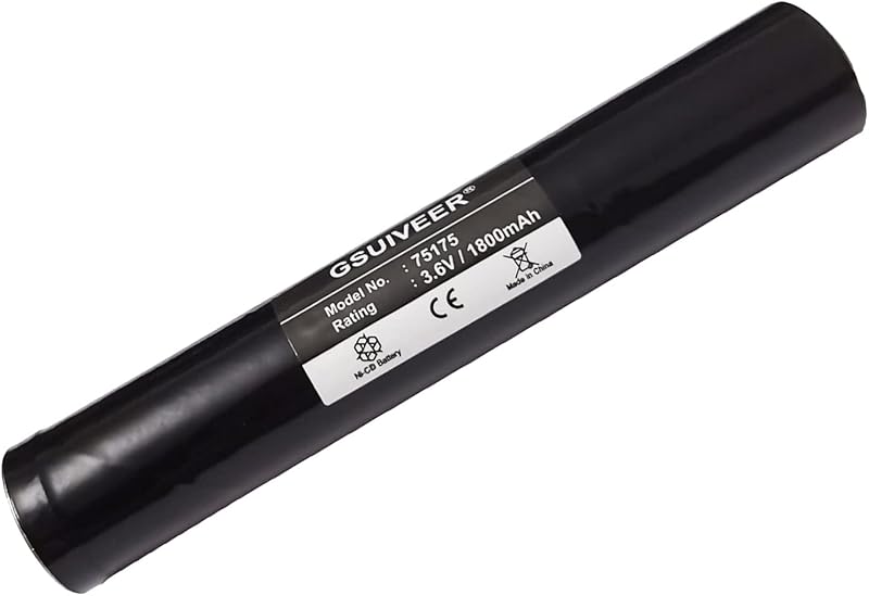 Batería recargable Ni-CD 3.6V 1800mAh comp Streaml ight Stinger