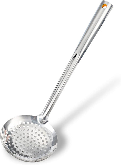 Desnatador acero inox 16cm cucharón ranurado con manija ABS