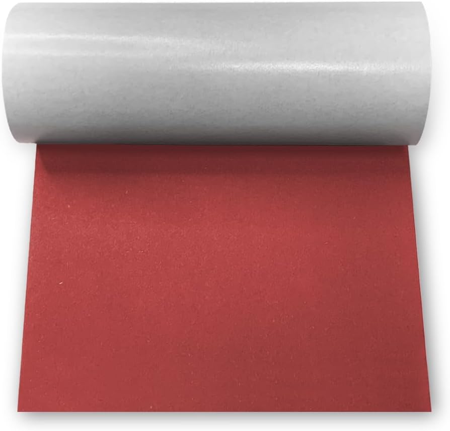 Papel aislante eléctrico autoadhesivo 7.874pulg 9.8ft rojo