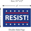 Letrero anti Trump plástico corrugado 18x12pulg con estaca