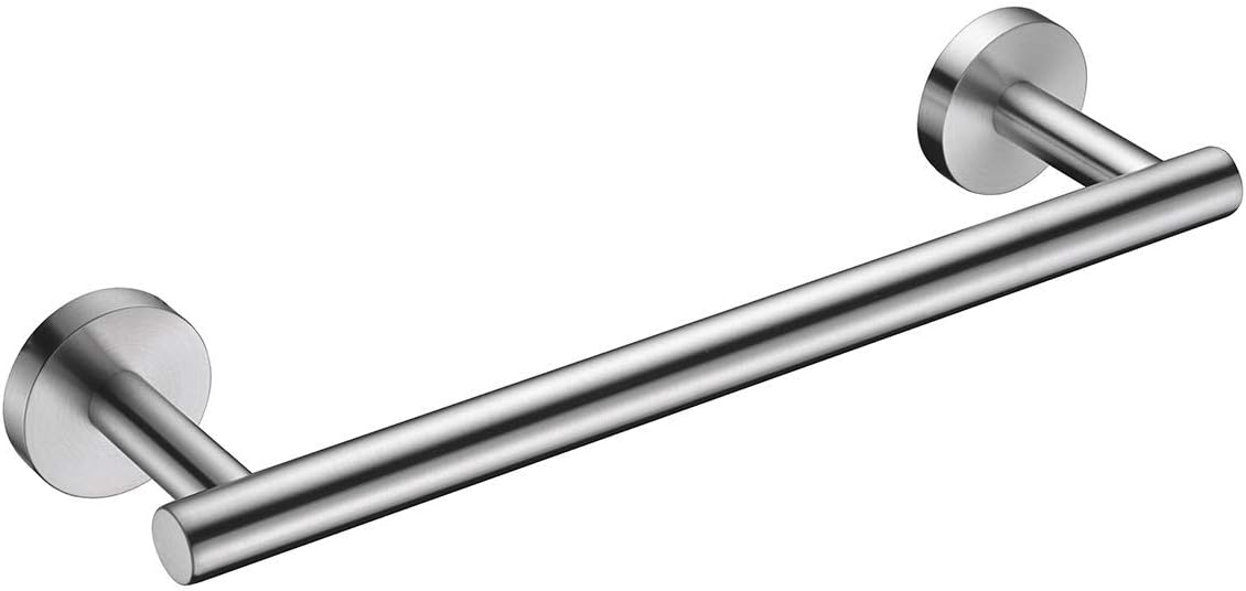 Barra toalla acero inox SUS304 redonda pared baño cocina