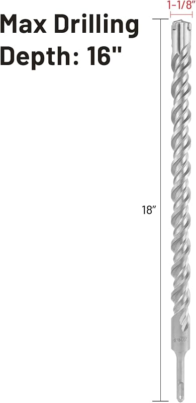 Broca SDS Plus 1-1/8x18pulg 40CR carburo ladrillo