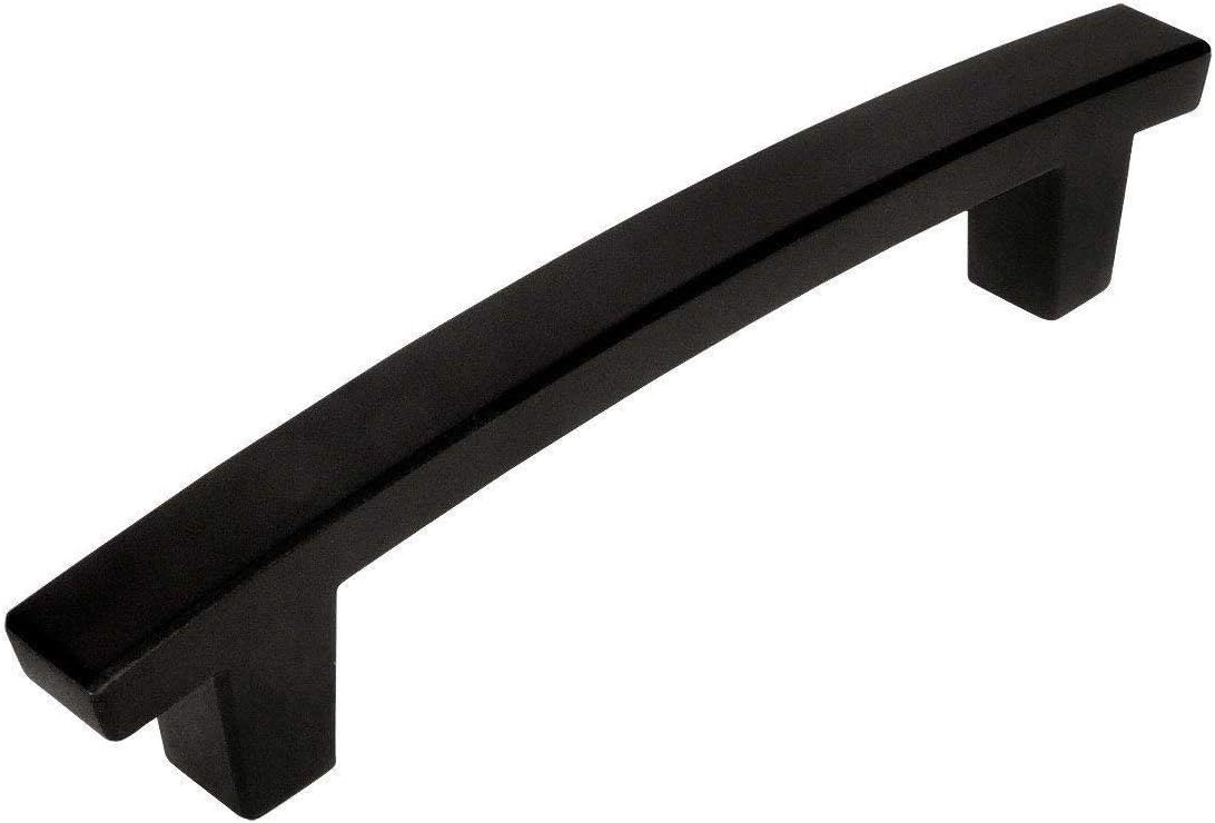 Pack 10 Tiradores Gabinete Negro Plano 4pulg