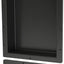 Estante ducha triple nicho negro 16x40x4"