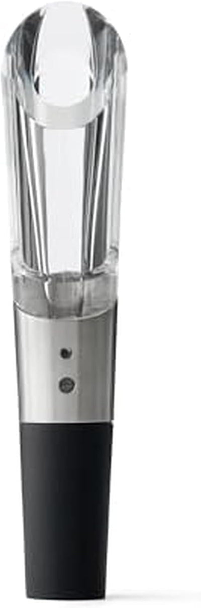 Aireador vertedor vino acero inox transparente