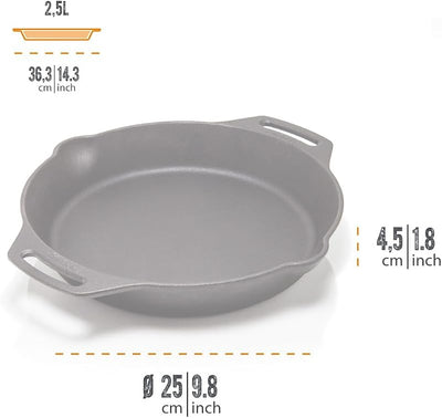 Sartén hierro fundido 12pulg cocina campamento asas
