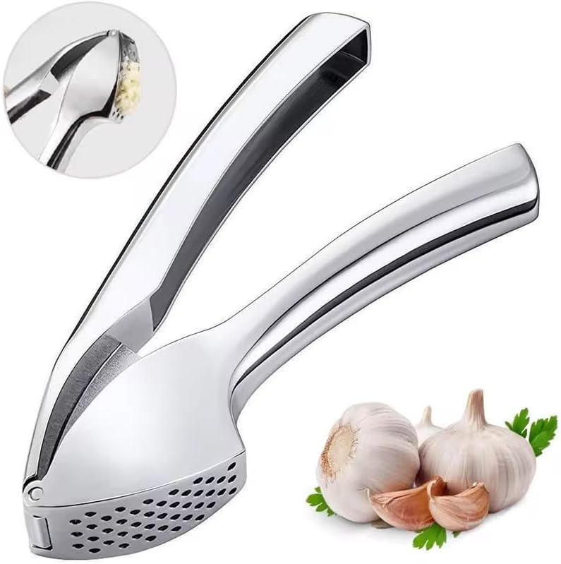 Prensa de ajo manual de acero inoxidable para cocina