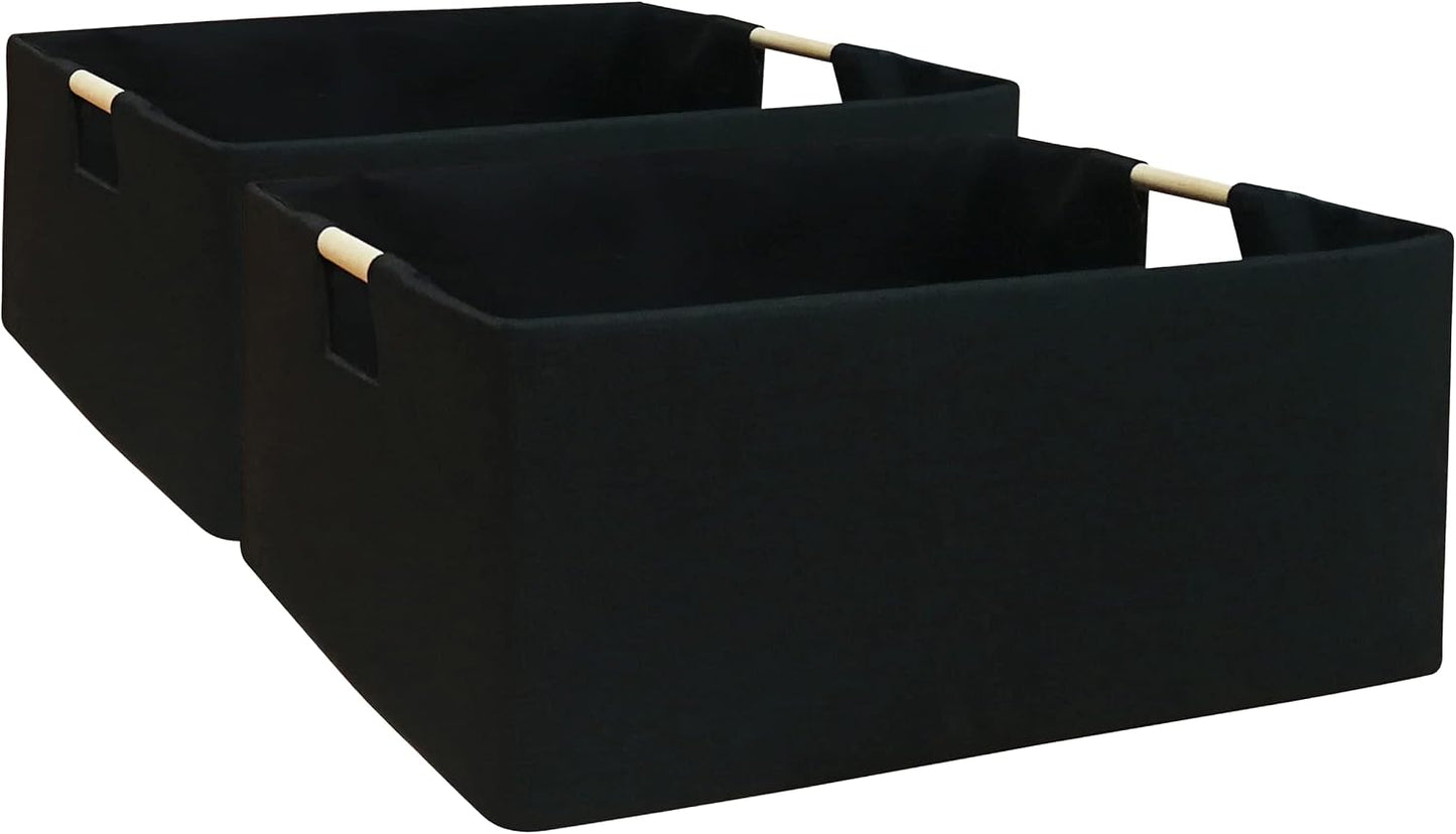 Caja plegable con asas para almacenar en hogar oficina