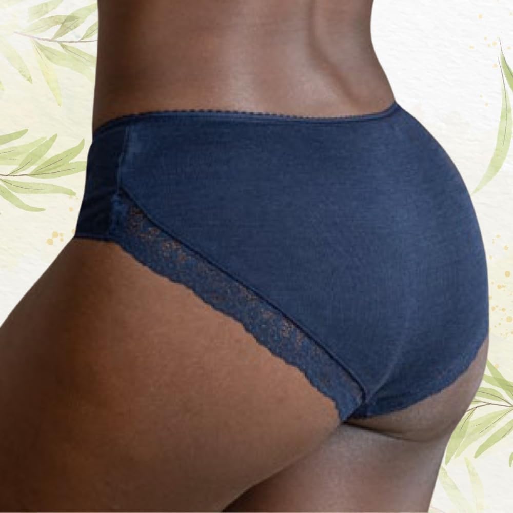 Bragas térmicas mujer seda lana merino con encaje